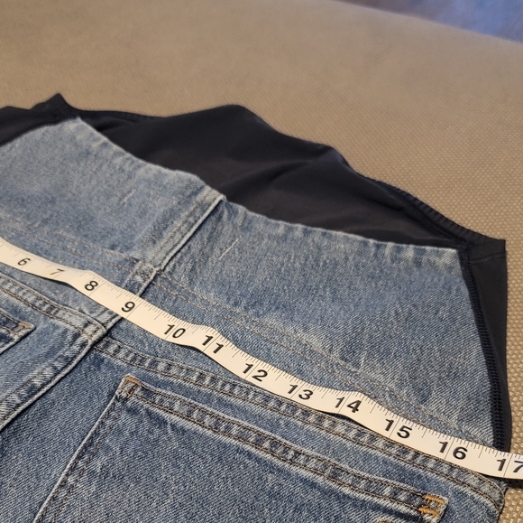 Madewell Maternaty Medium Wash Blue Jeans - Picture 4 of 12